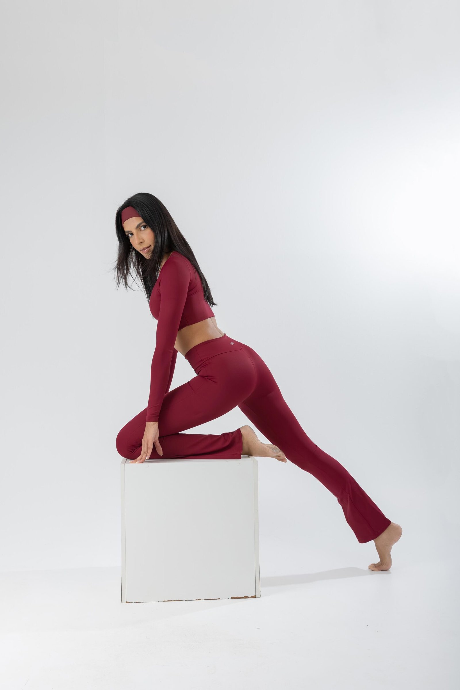 Legging Flared Cereja